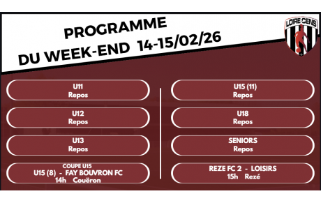 Programme du Week-end
